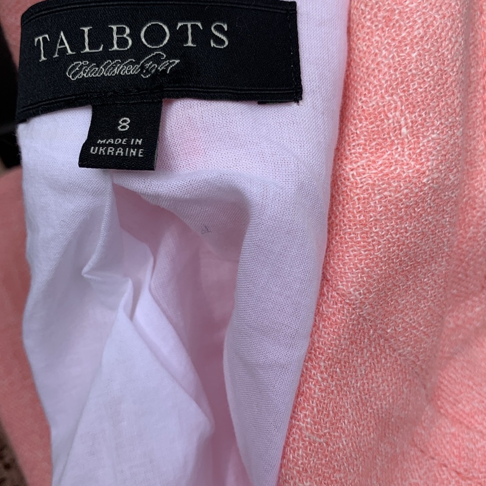 Talbots size 8 gorgeous linen blazer!! - Picture 7 of 7